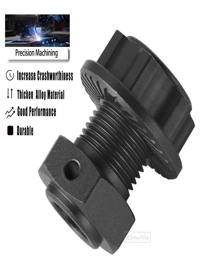 RcarmubWow RC 17MM Wheel Hex Hubs & Wheel Nuts & Wheel Wrench Upgrades Part for 1/8 Mojave 4x4 4S BLX,1/10 Outcast 4S V2 BLX,Kraton 4S V2 BLX,Alloy Wheel Hex Hubs Wheel Nuts,Black - Image 4